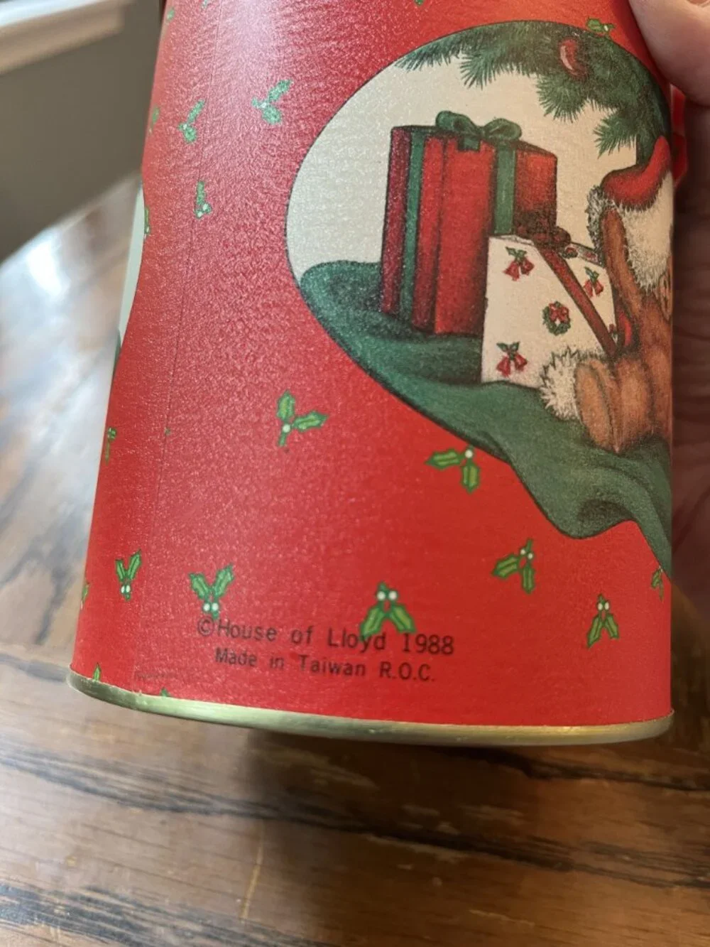 Vintage 1988 House Of Lloyd Christmas Tins Set Teddy Bear